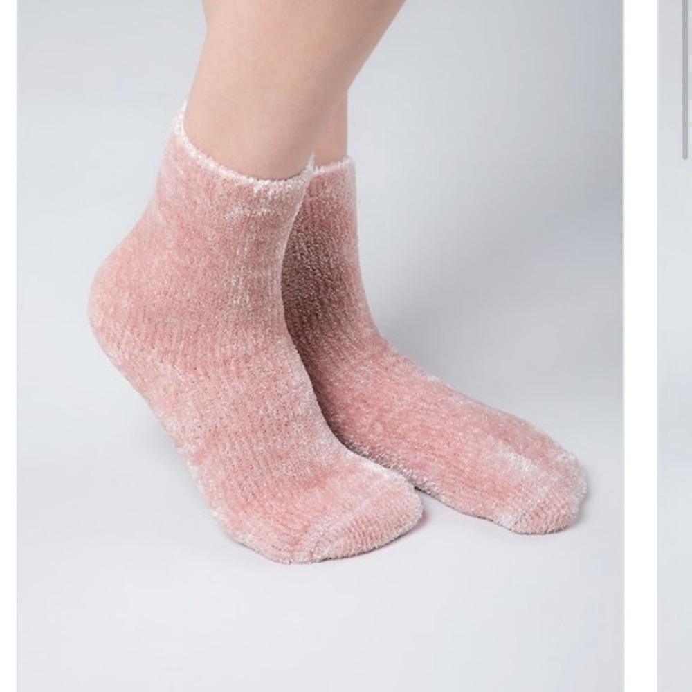 Blush Chenille Socks